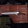 Premium Damascus Kitchen Knife Set – 5-Piece Handmade Chef Knives with Rosewood Handles - Image 4