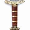 40-Inch Handmade Damascus Viking Sword with Wooden Handle, Brass Guard & Sheath - Image 3